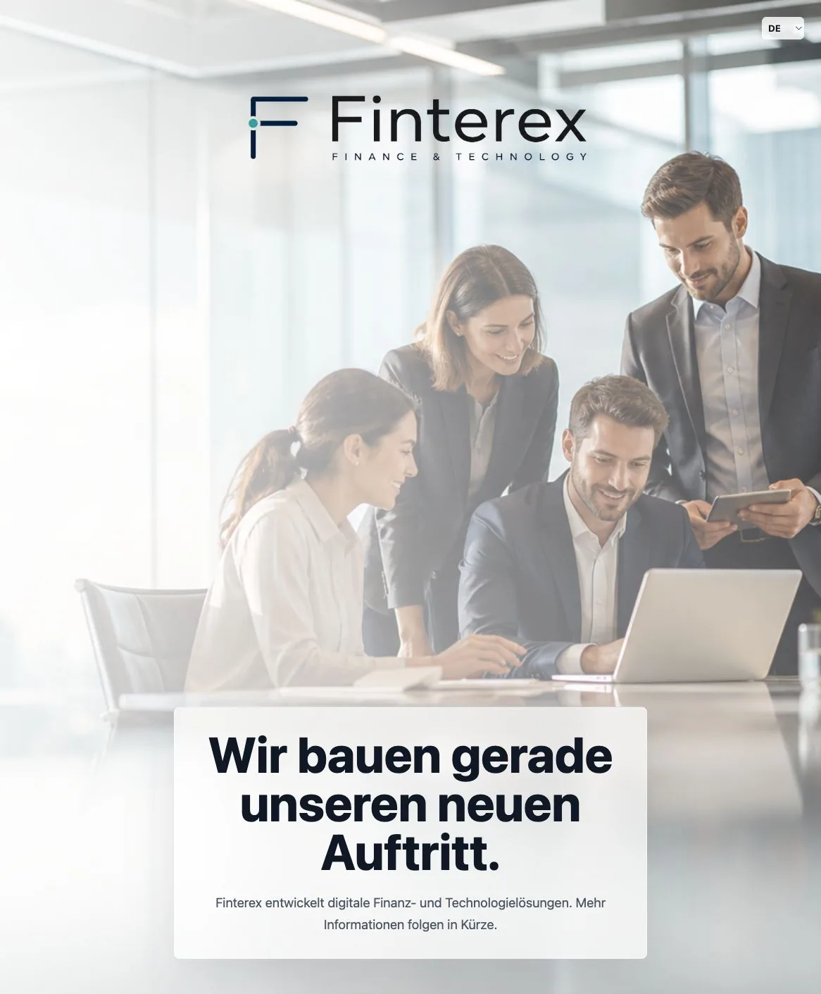 Screenshot von finterex.de
